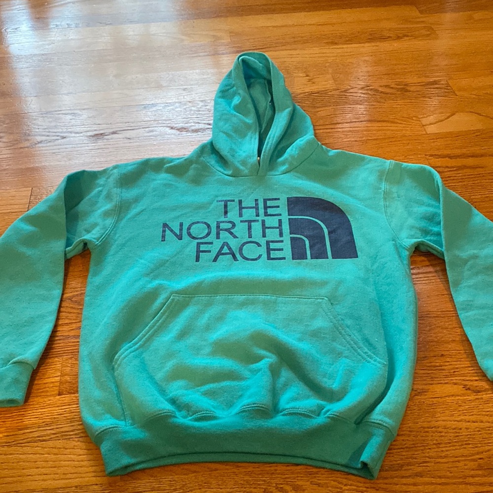 The North Face sweatshirt with hoodie. Junior size large.